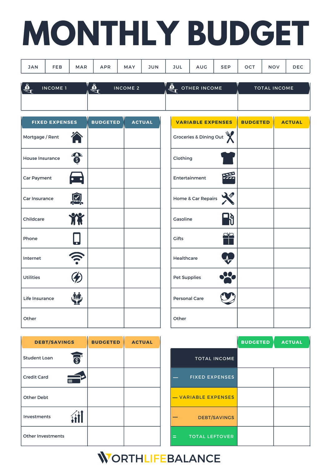 (Free) Budget Planner